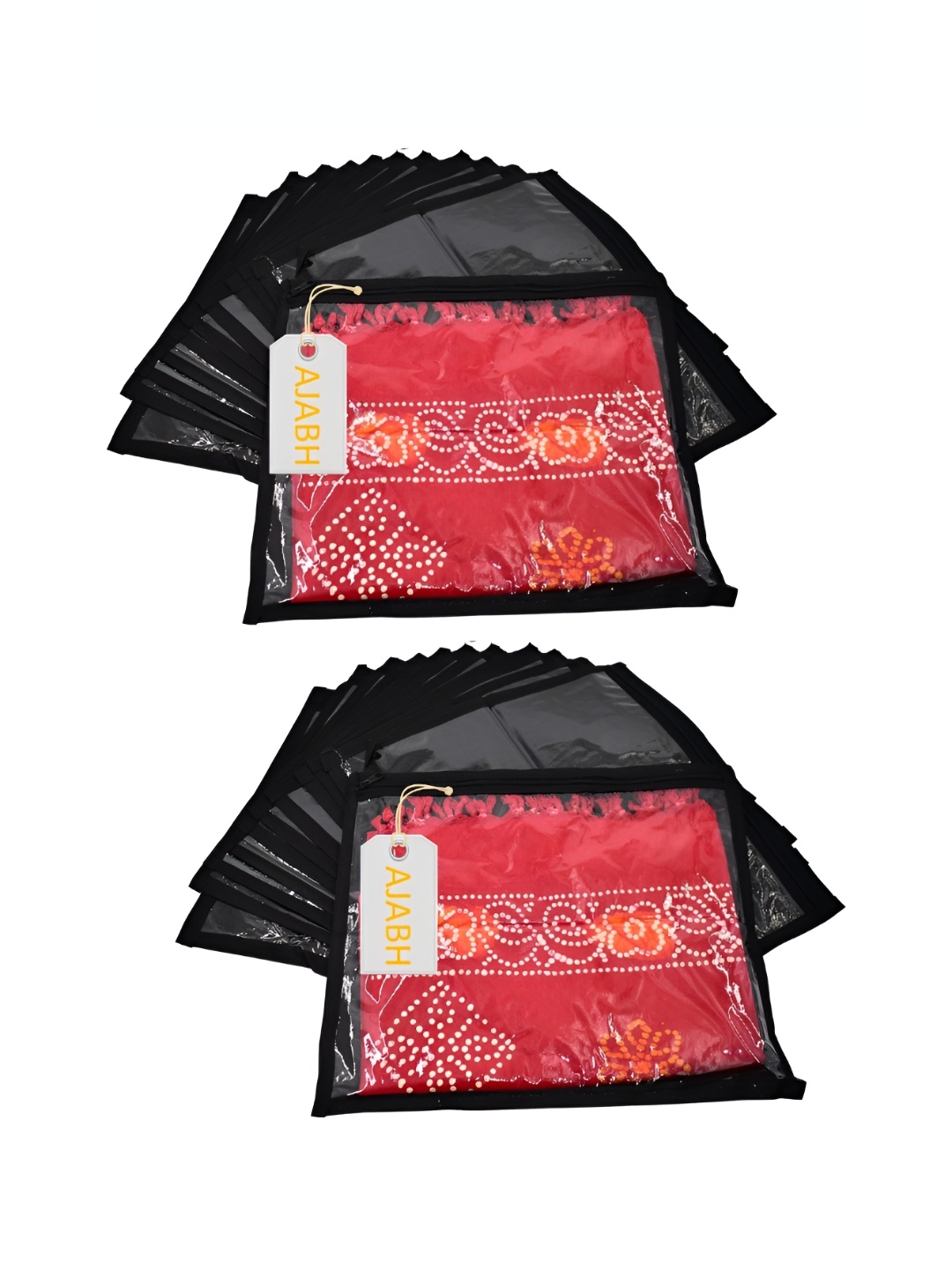 

Ajabh Black 24 Pieces Regular Multi-Utility Garment Cover Bag Organisers