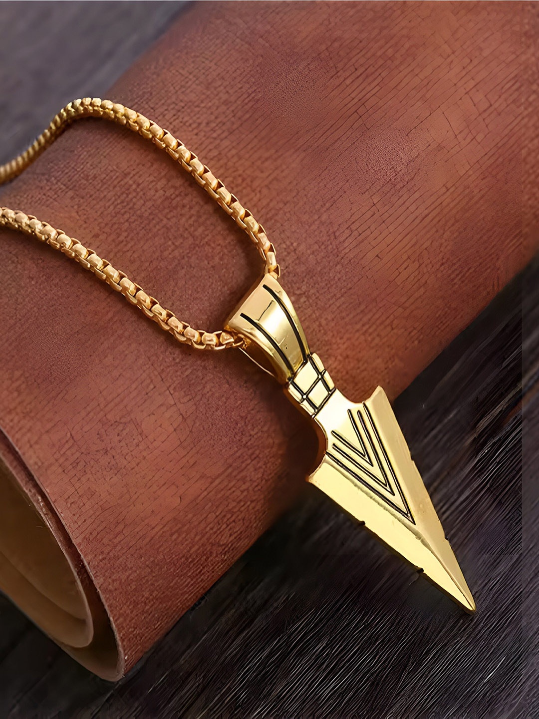 

RUHI COLLECTION Gold-Plated Stainless Steel Pendants with Chains
