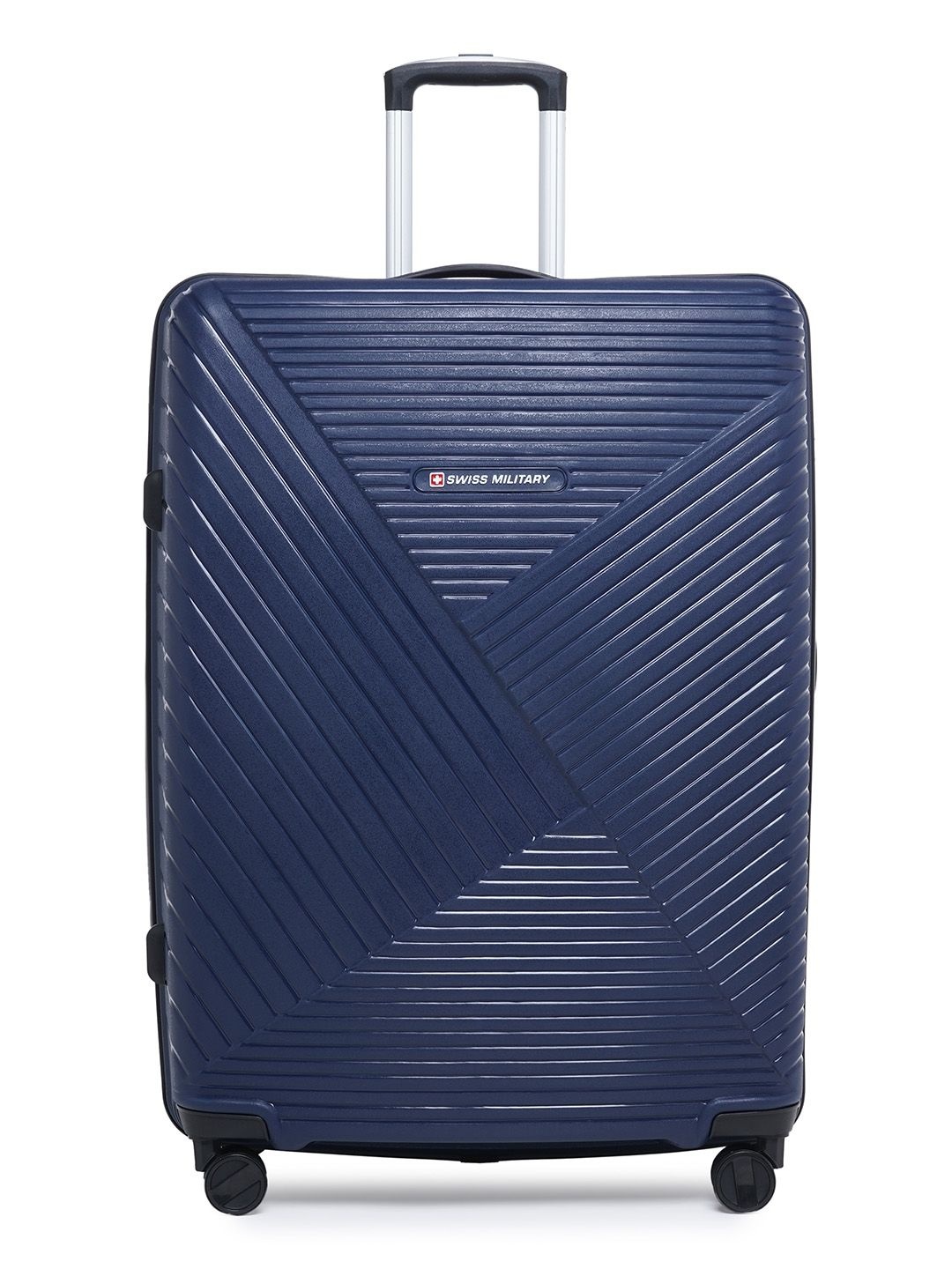 

SWISS MILITARY Adults Zurich Spinner Hard Sided Trolley Suitcase, Navy blue