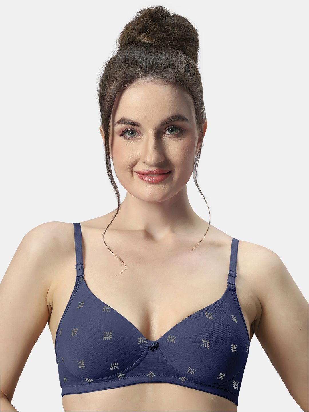 

Sonari Women Full Coverage Lightly Padded Bra, Navy blue