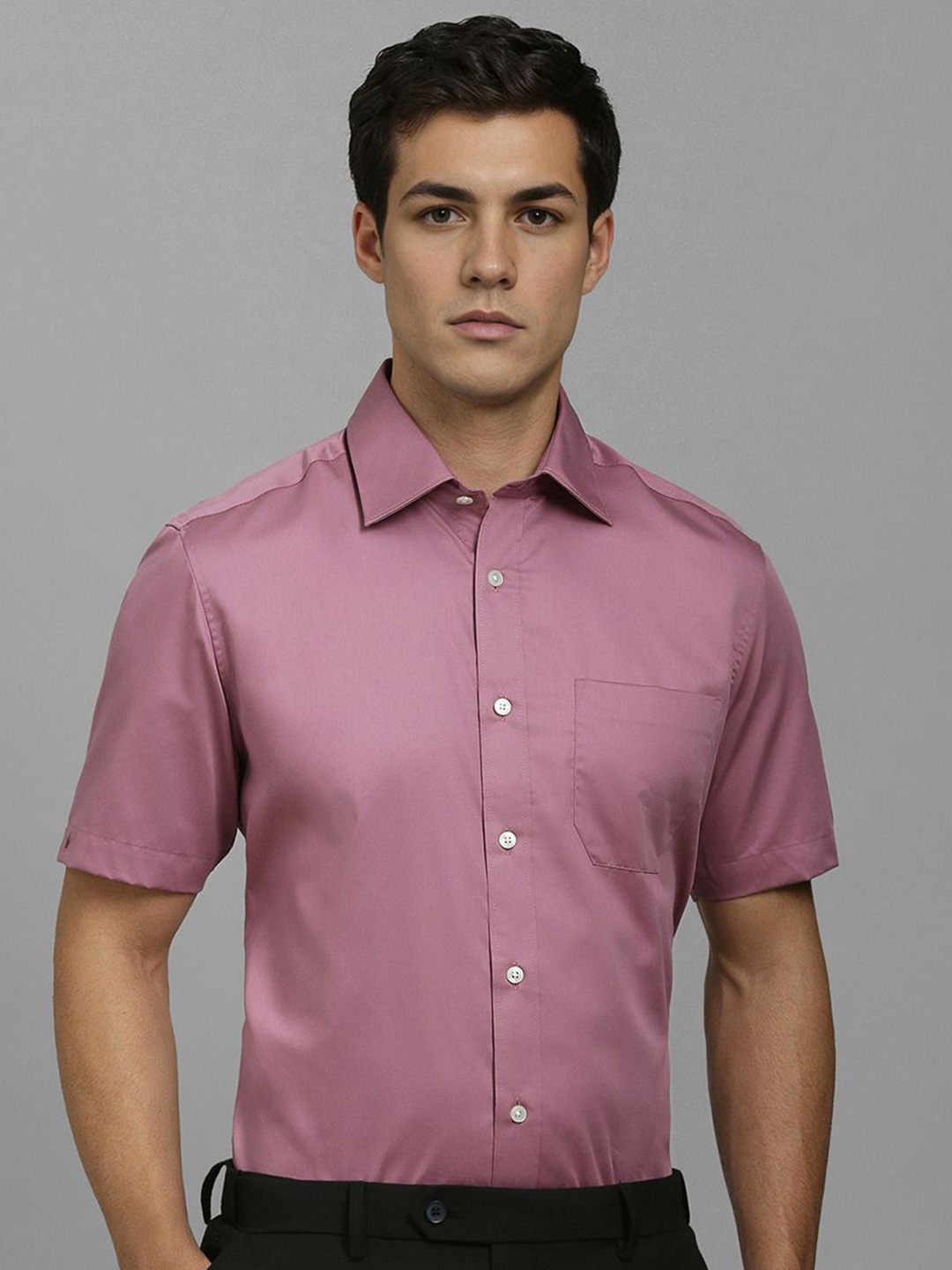 

Louis Philippe Men Classic Opaque Formal Shirt, Pink