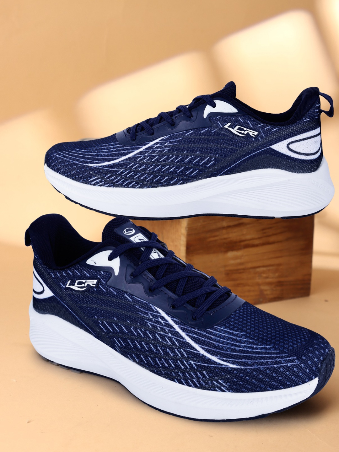 

Lancer Men Textile Running Shoes, Navy blue