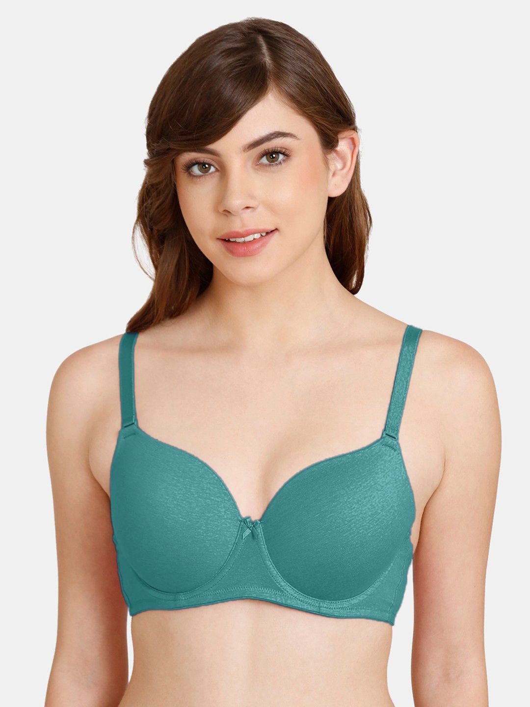 

FiveFlag Full Coverage Lightly Padded Push-Up Bra, Sea green