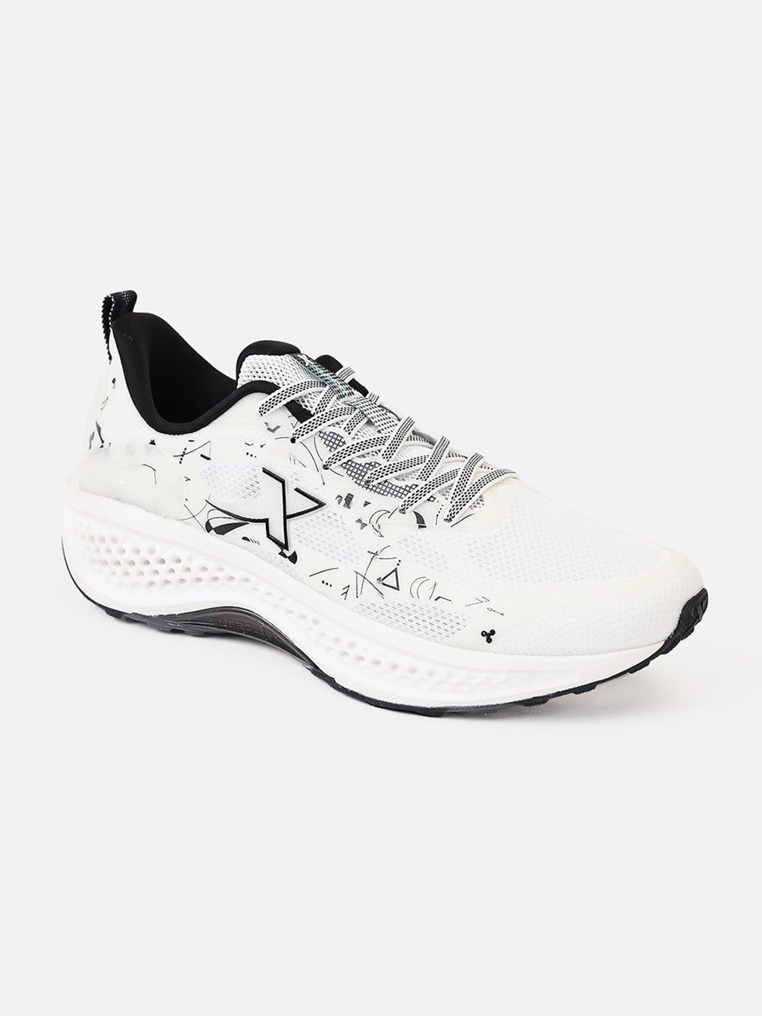 

Xtep Men Textile Running Non-Marking Shoes, White