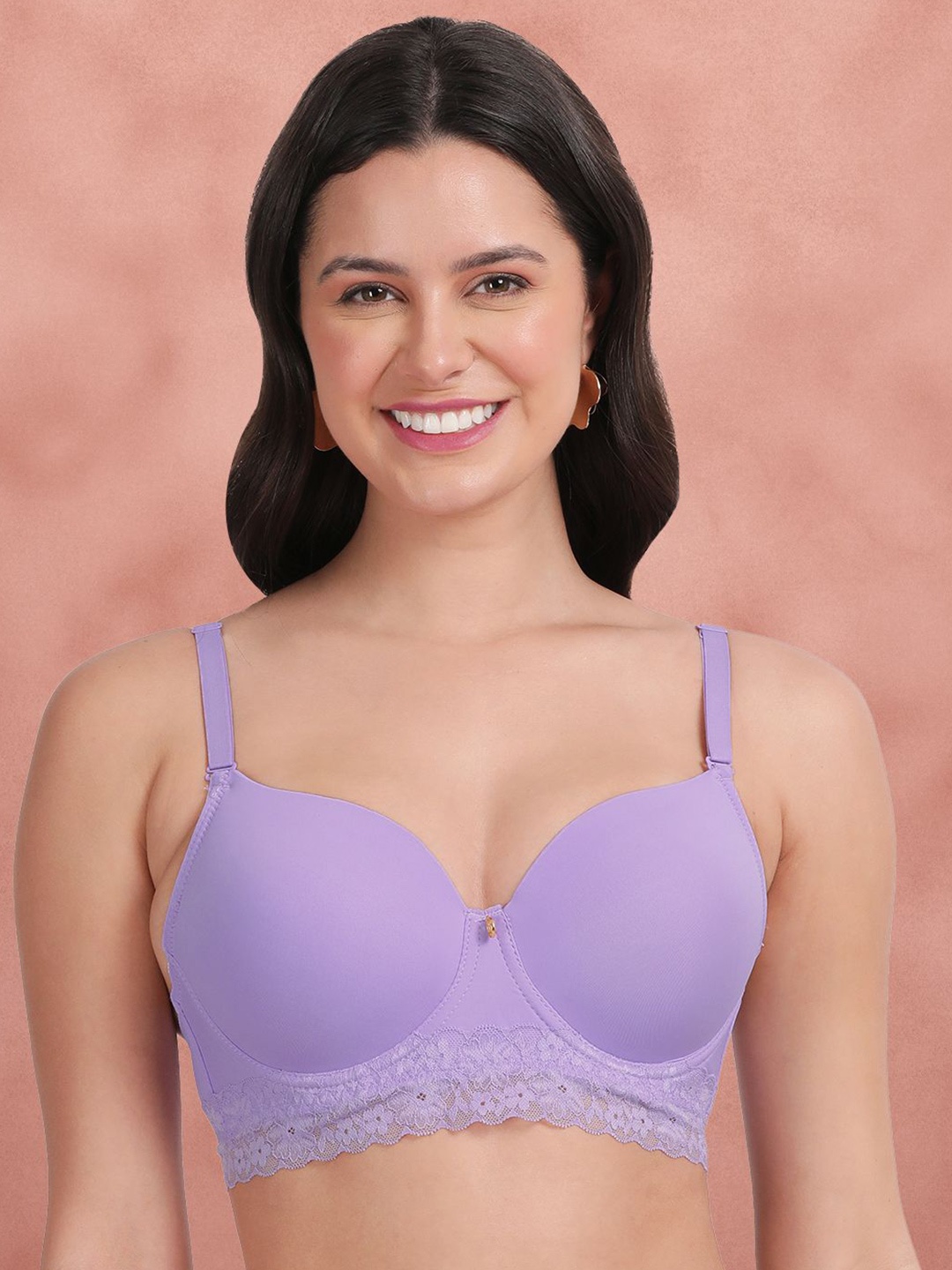 

Susie Half Coverage Underwired Lightly Padded Bra, Purple
