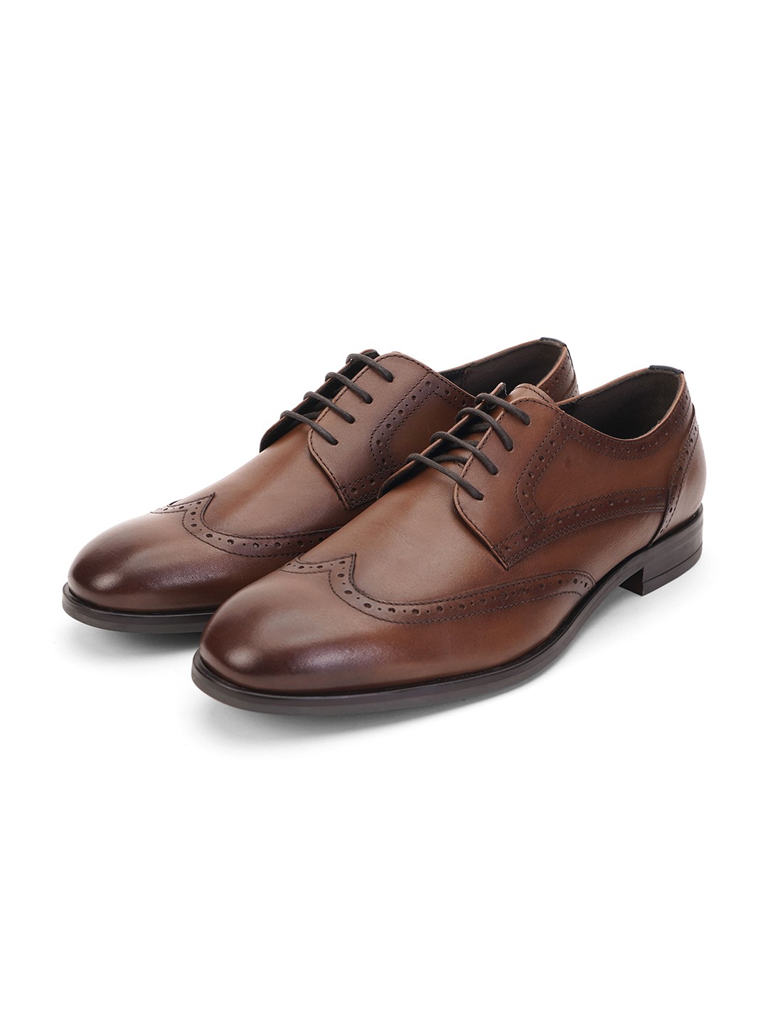 

Thomas Crick Men Leather Brogues, Brown