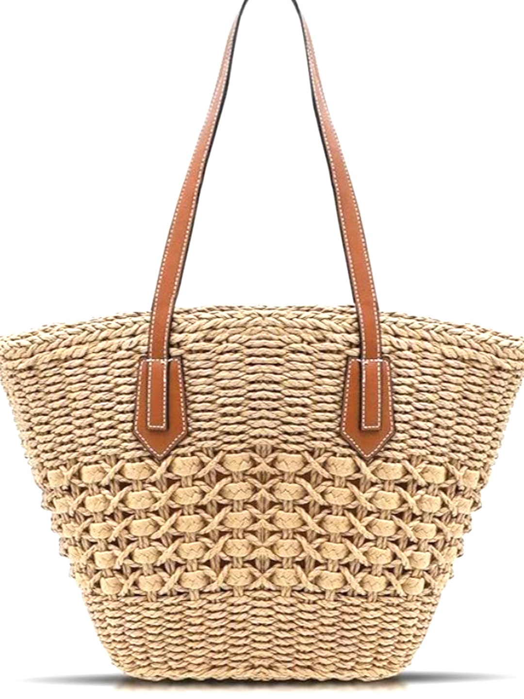 

StyleCast Women Textured Shopper Tote Bag, Beige