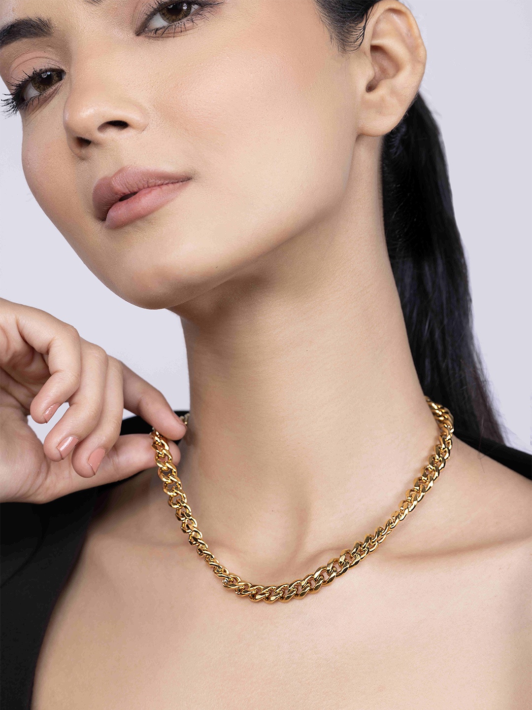 

KAORI BY SHREYA AGARWAL Stainless Steel Gold-Plated Necklace