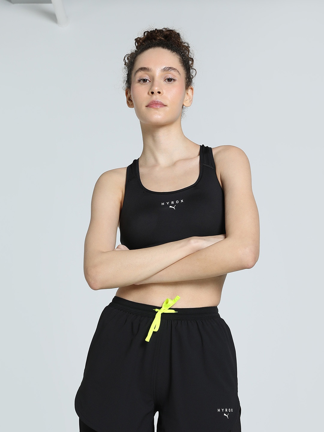 

Puma Hyrox Mid-Impact Women's Training Bra, Black