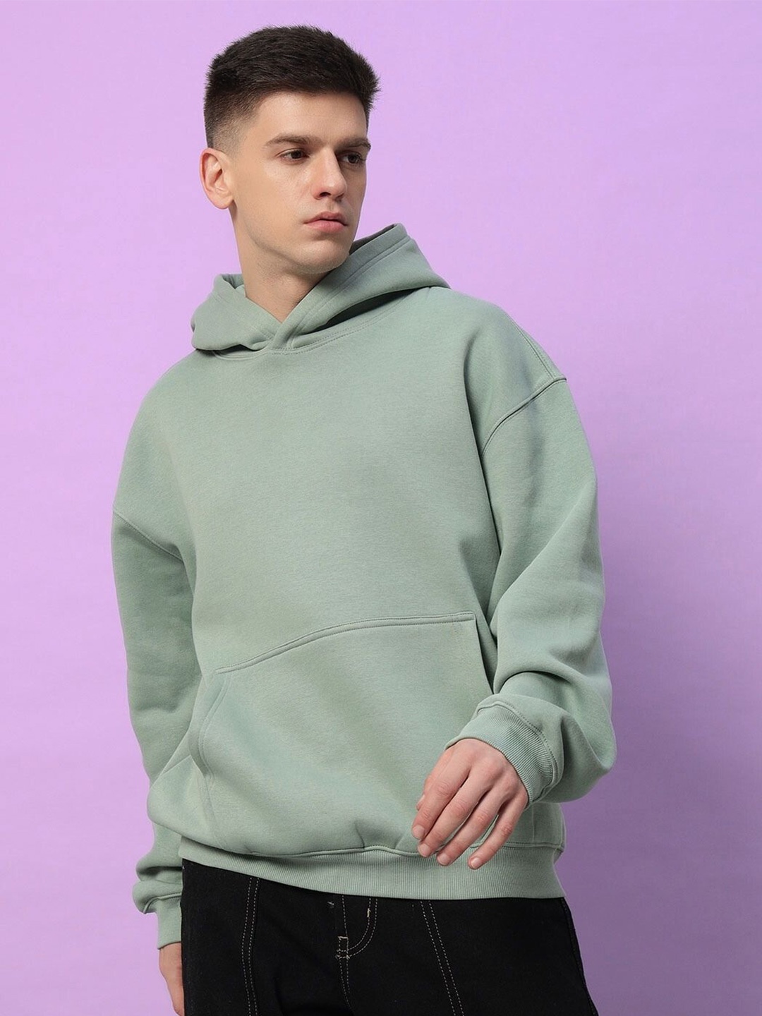 

WEARDUDS Men Hooded Sweatshirt, Green