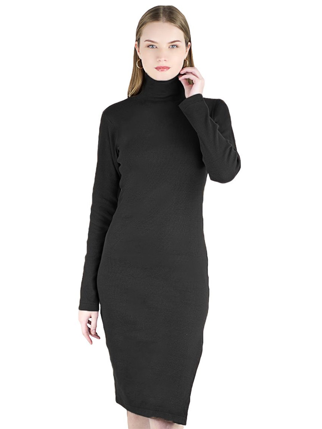 

ARTYSKA High Neck Bodycon Dress, Black