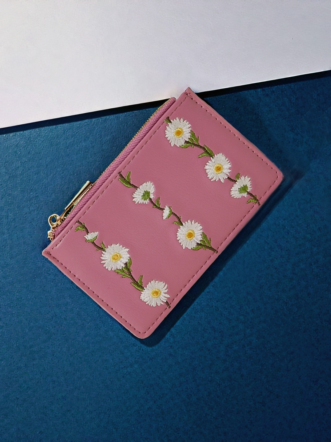 

Accessorize Women Floral PU Card Holder, Pink