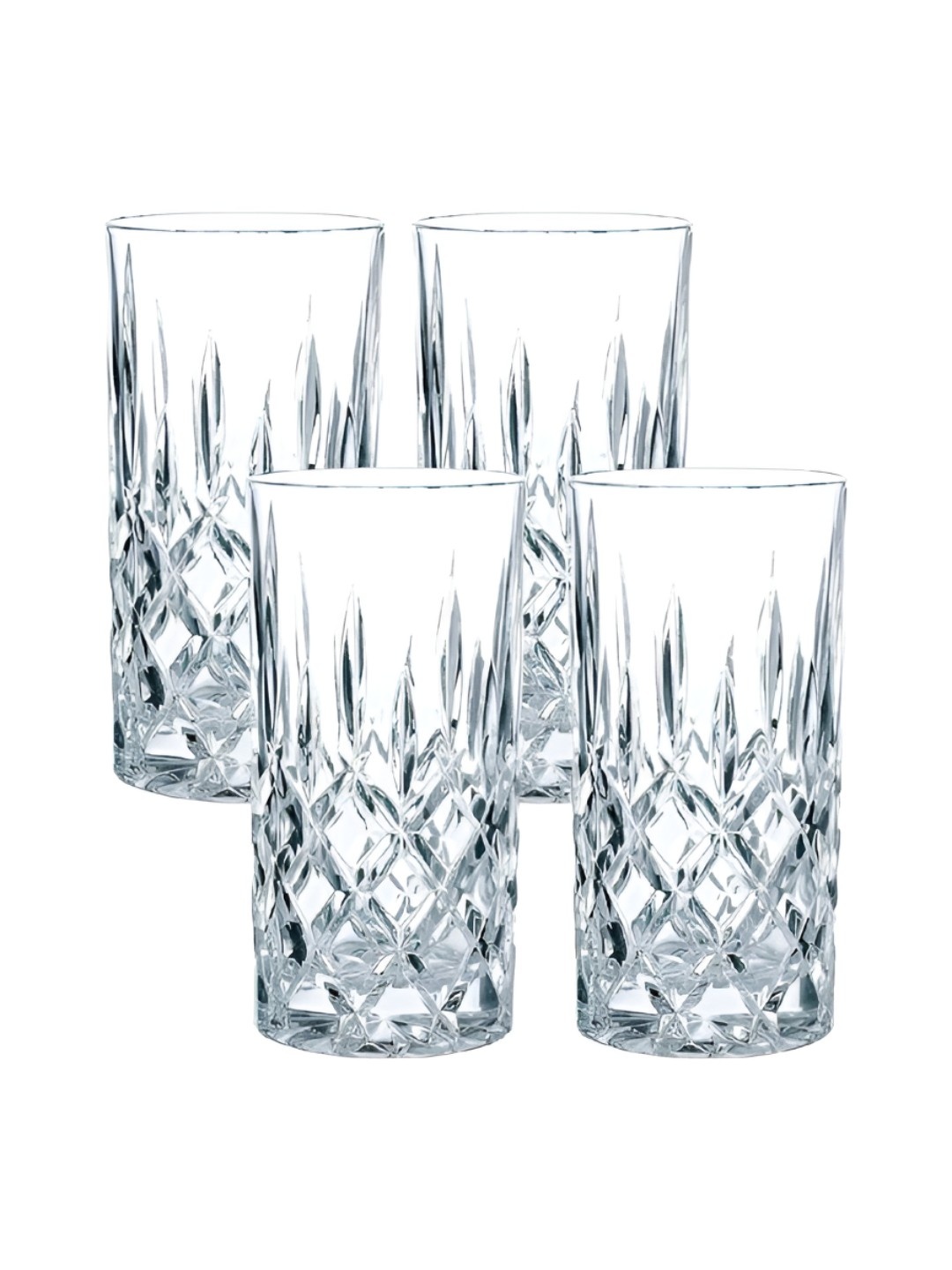 

Nachtmann Transparent 4 Pieces Textured Long Bar Glasses