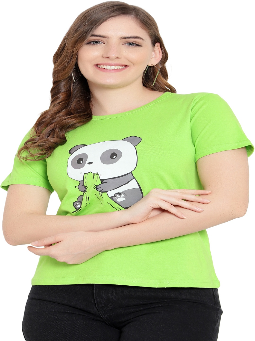 

DEEPMAYRA COLLECTION Women Printed Cotton Top, Sea green
