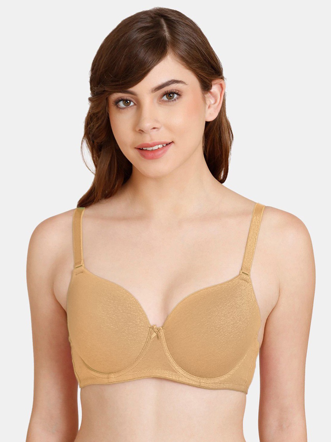 

FiveFlag Full Coverage Lightly Padded Push-Up Bra, Beige