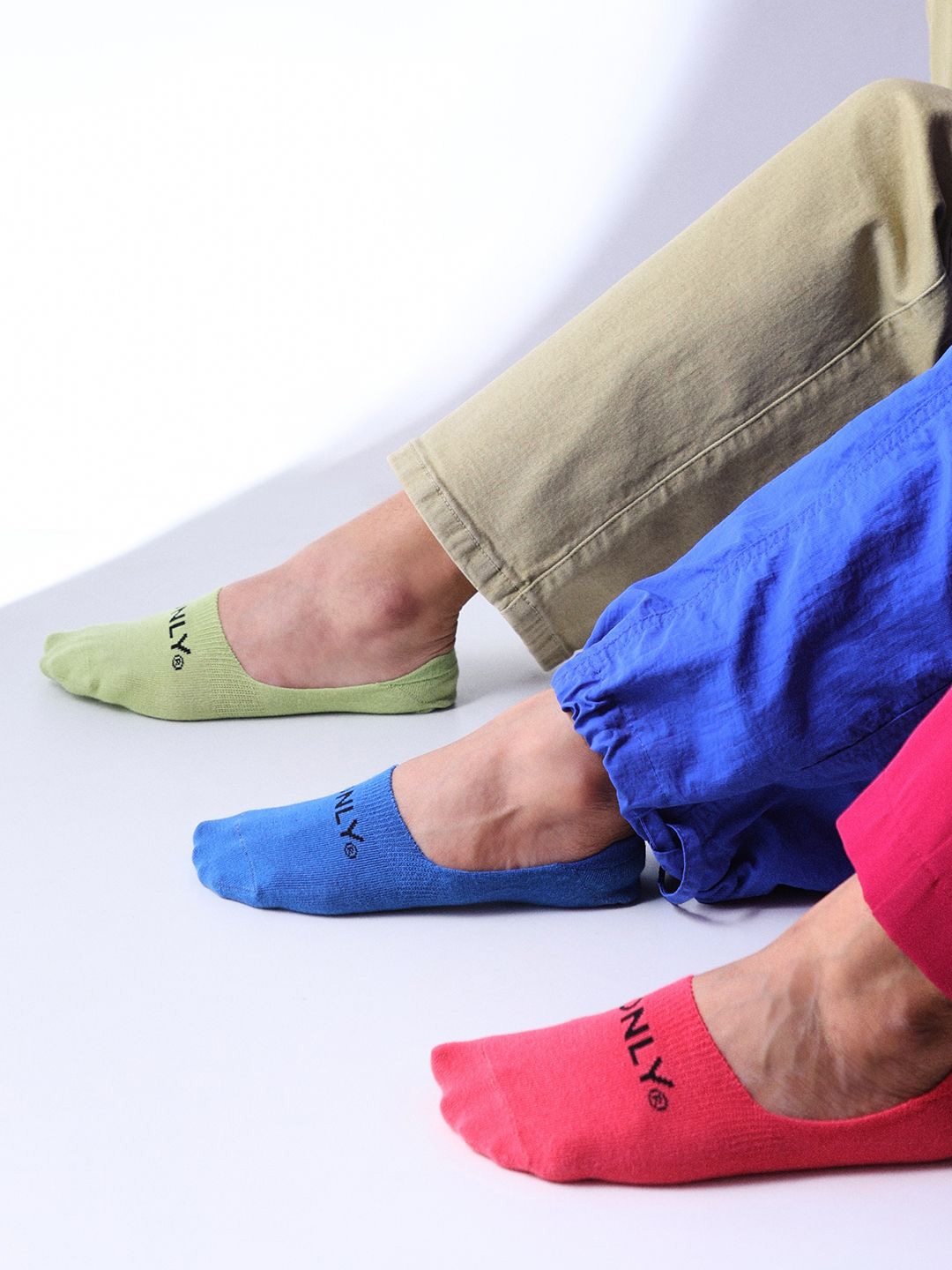 

ONLY Women Pack Of 3 Shoe Liner Socks, Blue