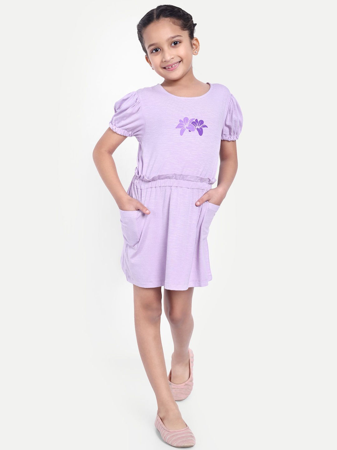 

ONE SKY Girls Fit & Flare Dress, Lavender