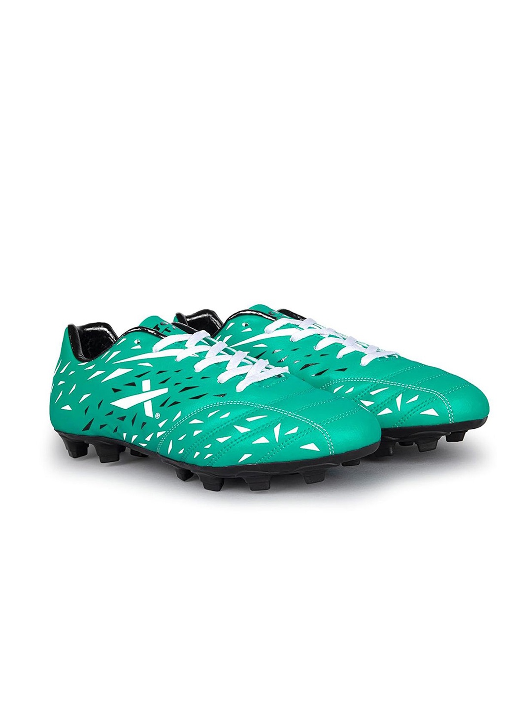 

VECTOR X Men Football Lace-Ups Non-Marking Shoes, Green