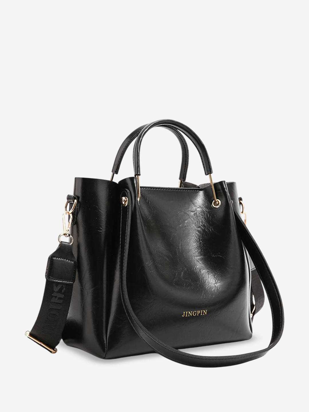 

StyleCast PU Structured Tote Bag, Black