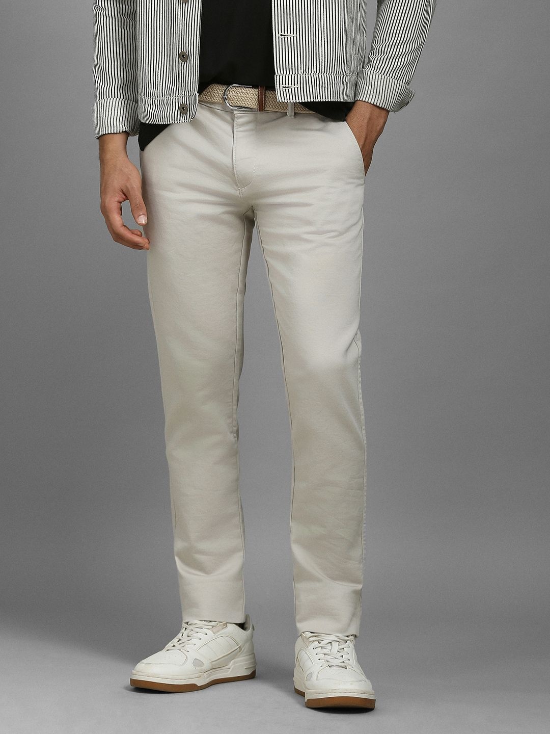 

Louis Philippe Sport Men Smart Trousers, White