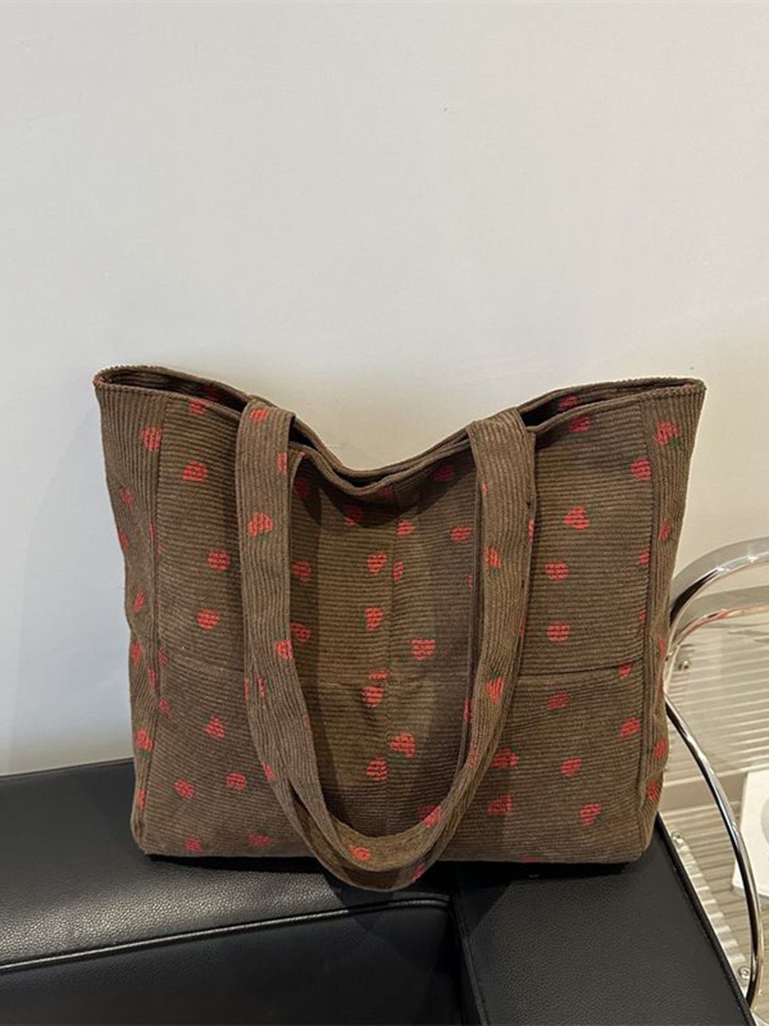 

StyleCast Women Geometric Printed Shopper Tote Bag, Brown