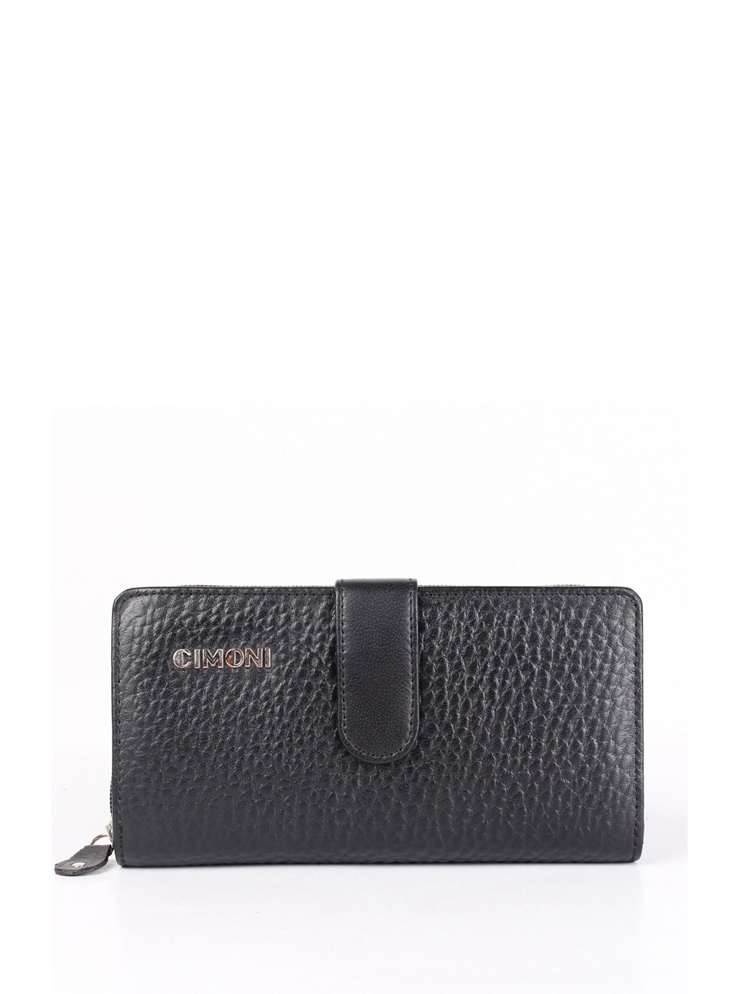 

CIMONI Textured Leather Two Fold Wallet, Black