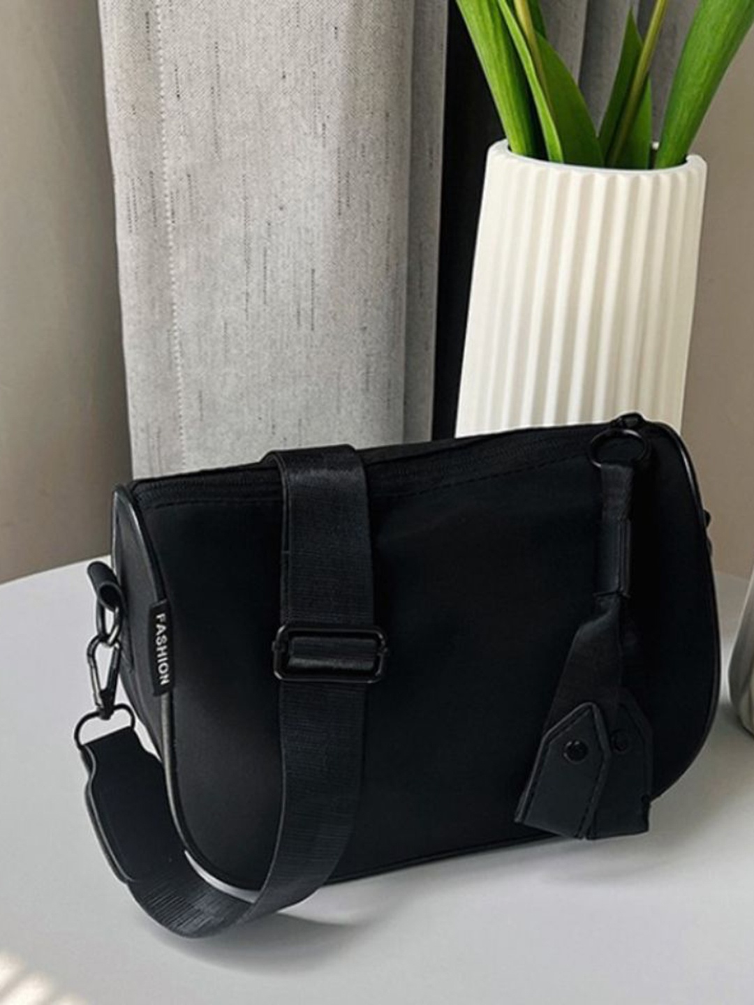

StyleCast Women Solid Structured Shoulder Bag, Black