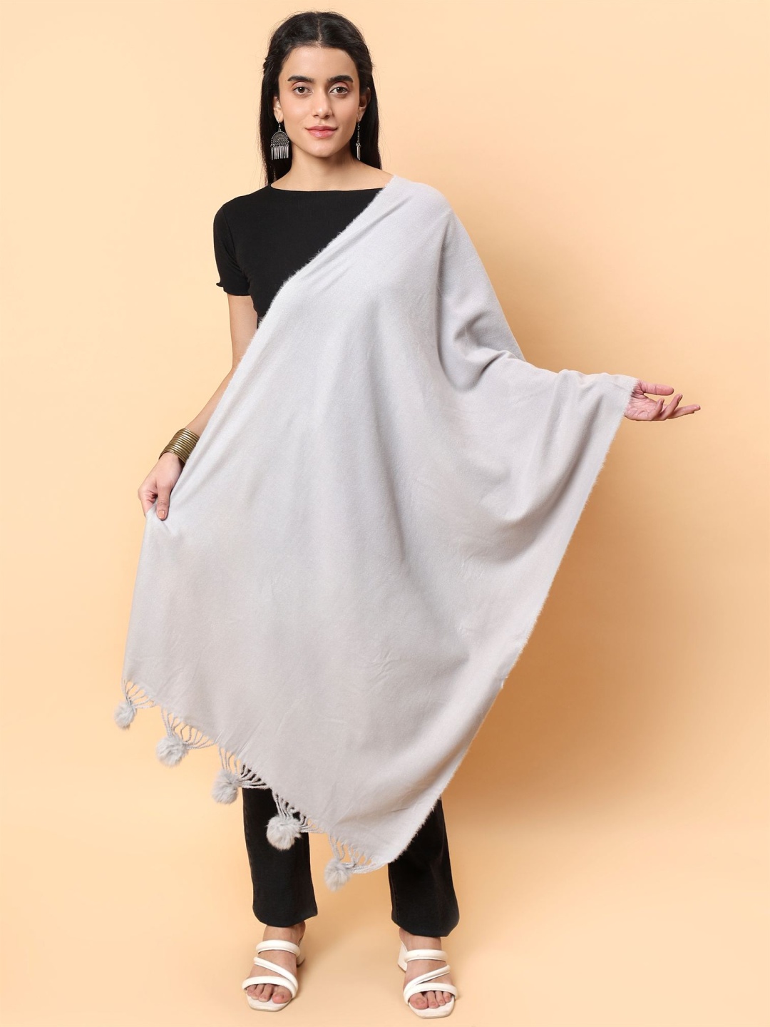 

Moda Chales Women Stole, Grey