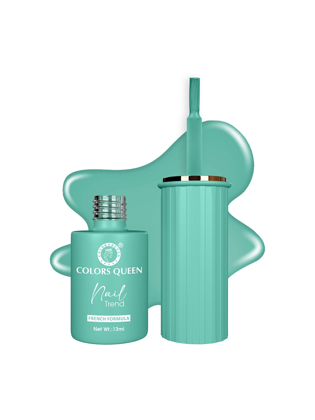 

Colors Queen Nail Trend French Formula Polish 13ml - Tranquil Aqua, Green