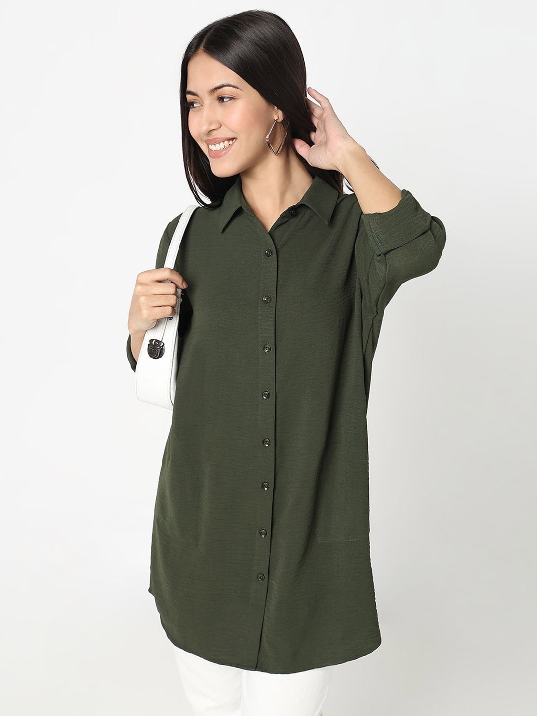 

R&B long Top, Olive