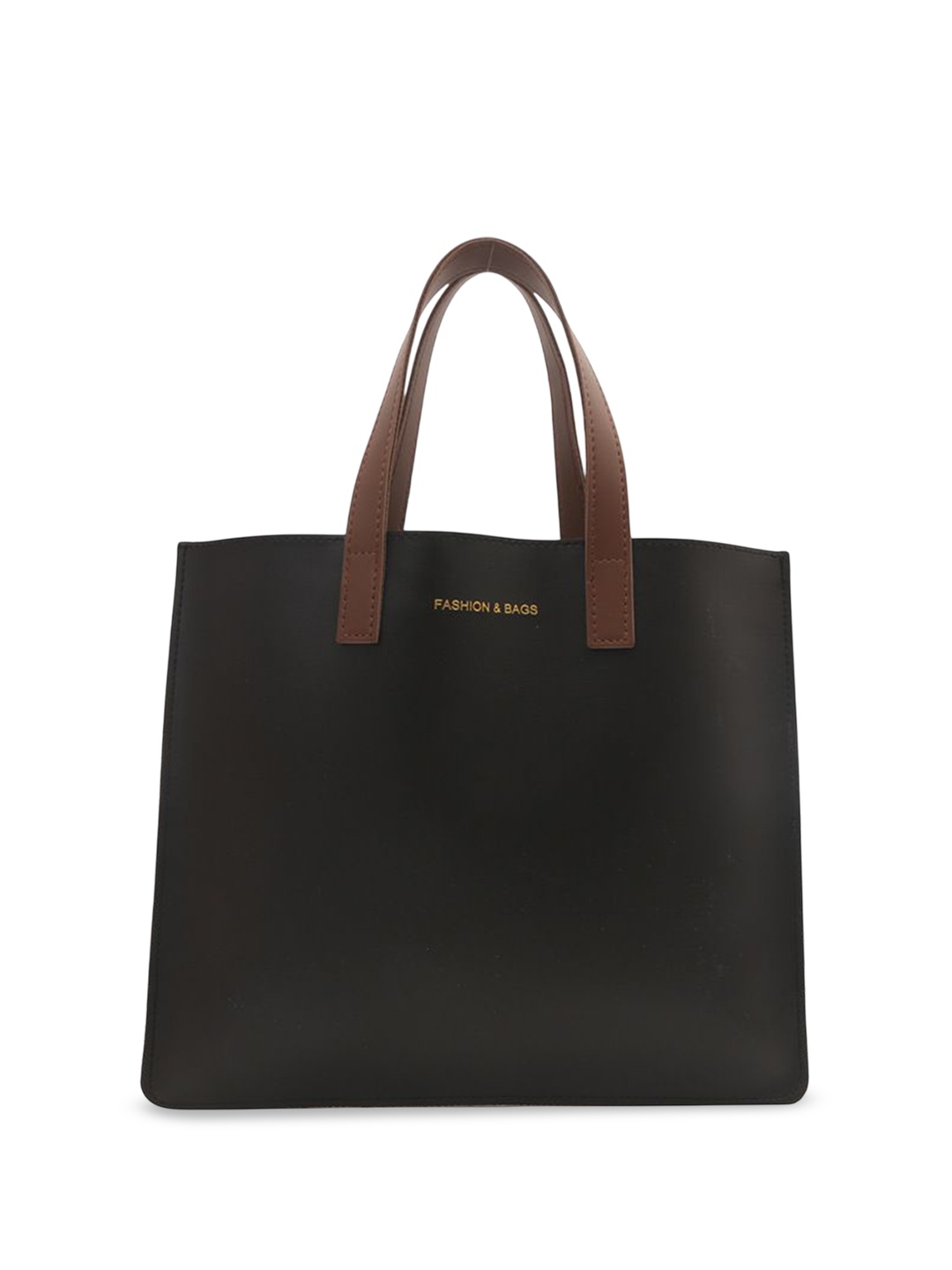 

StyleCast Women Solid Structured Handheld Bag, Black