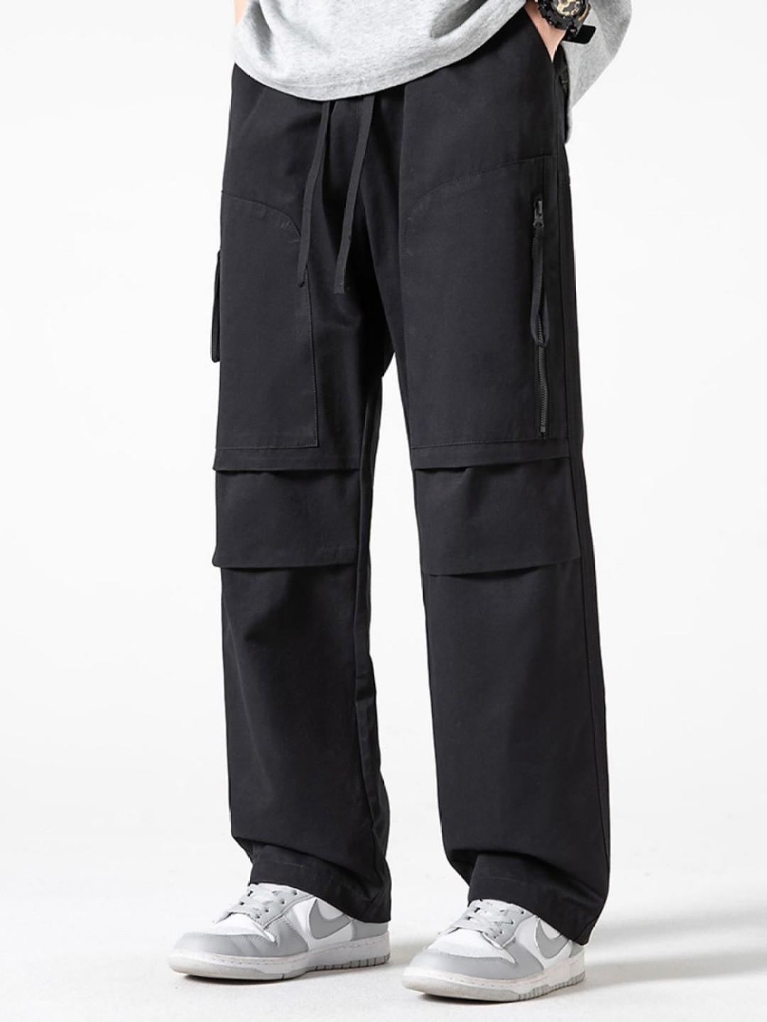 

StyleCast Men Cargos Trousers, Black