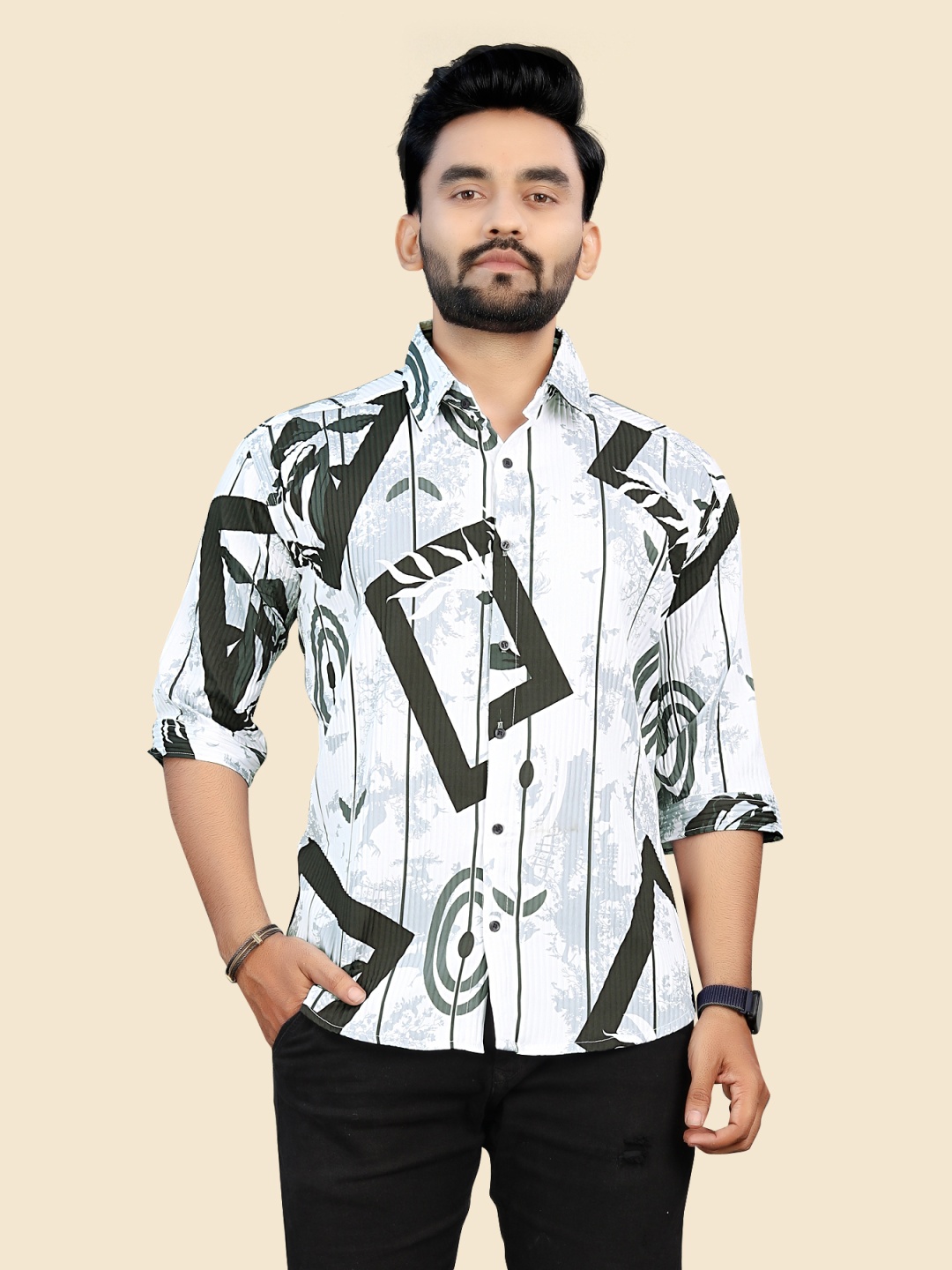 

Fashion FRICKS Men Opaque Casual Shirt, Multi