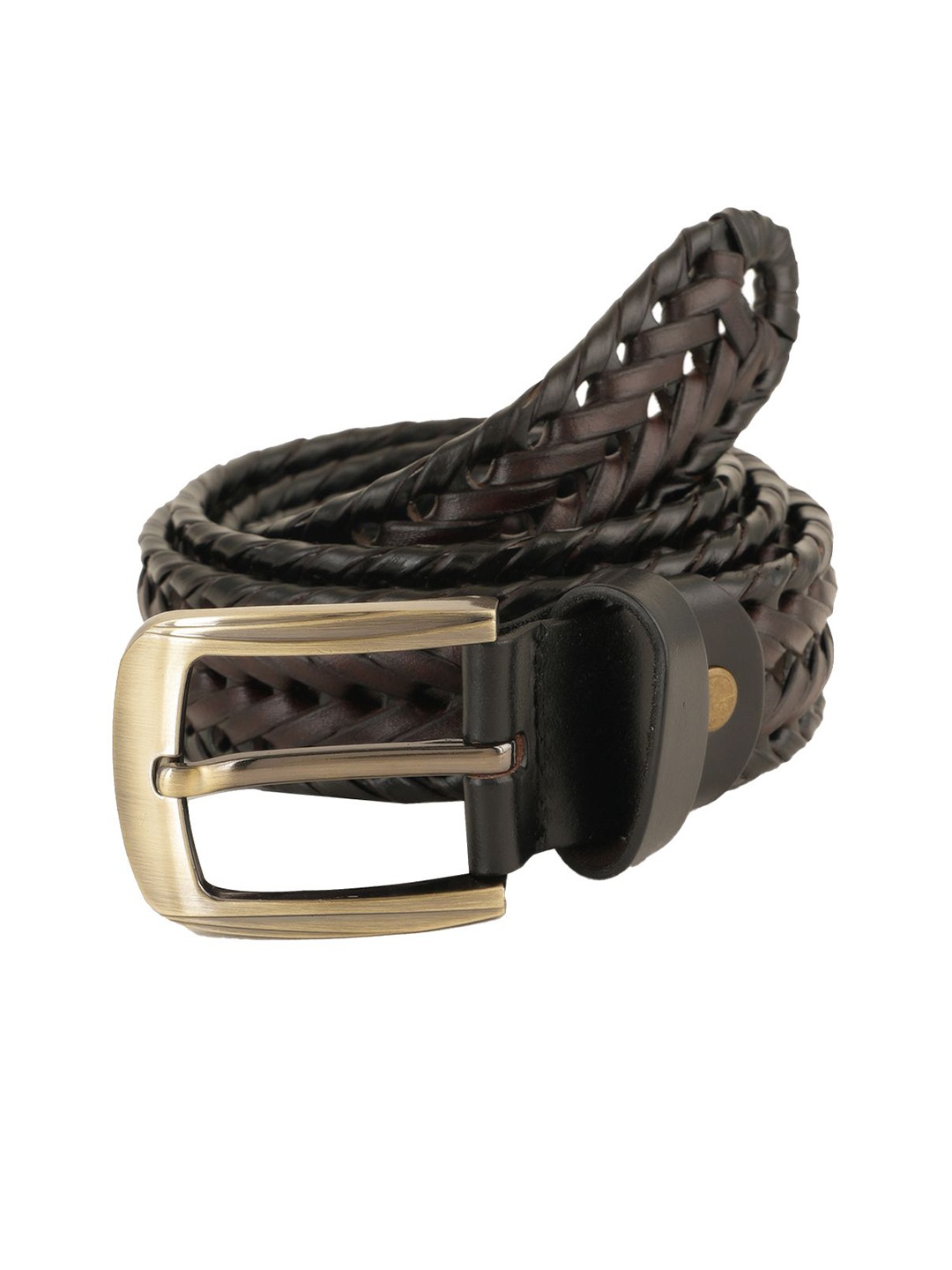 

Style Shoes Men Textured Leather Belt, Brown
