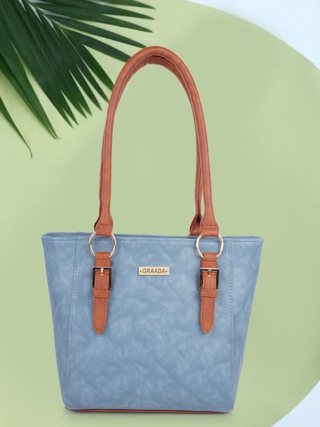 

GRAADA Women Solid Structured Shoulder Bag, Blue