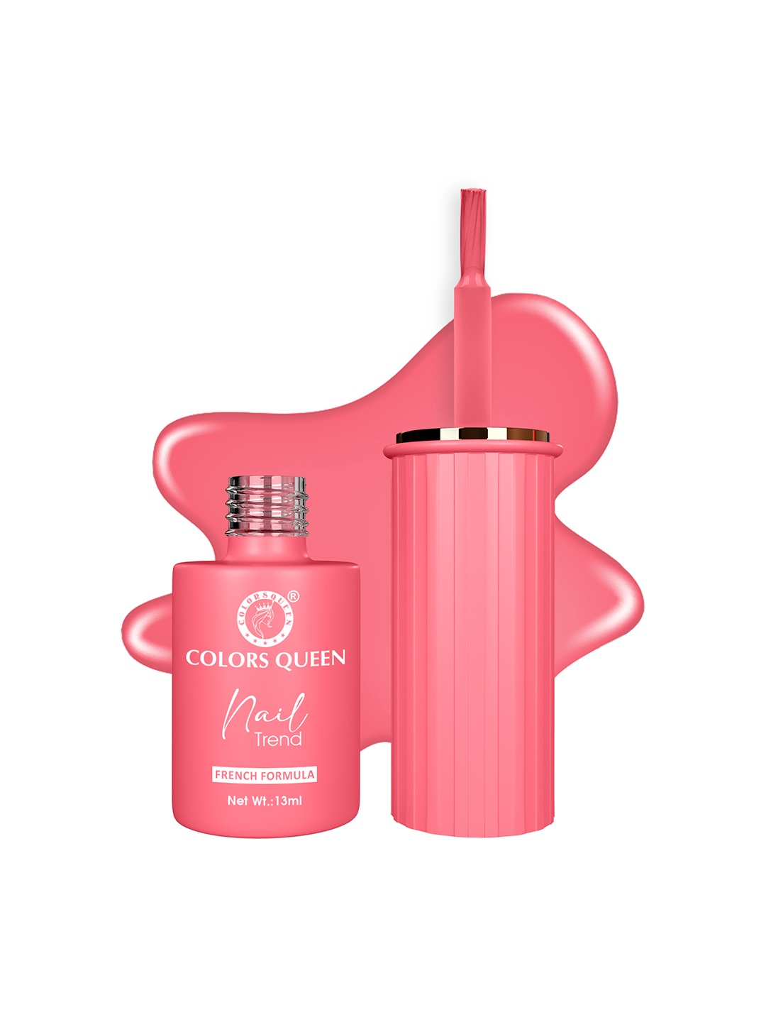 

Colors Queen Nail Trend French Formula Polish 13ml - Pubble Gum Burs, Pink