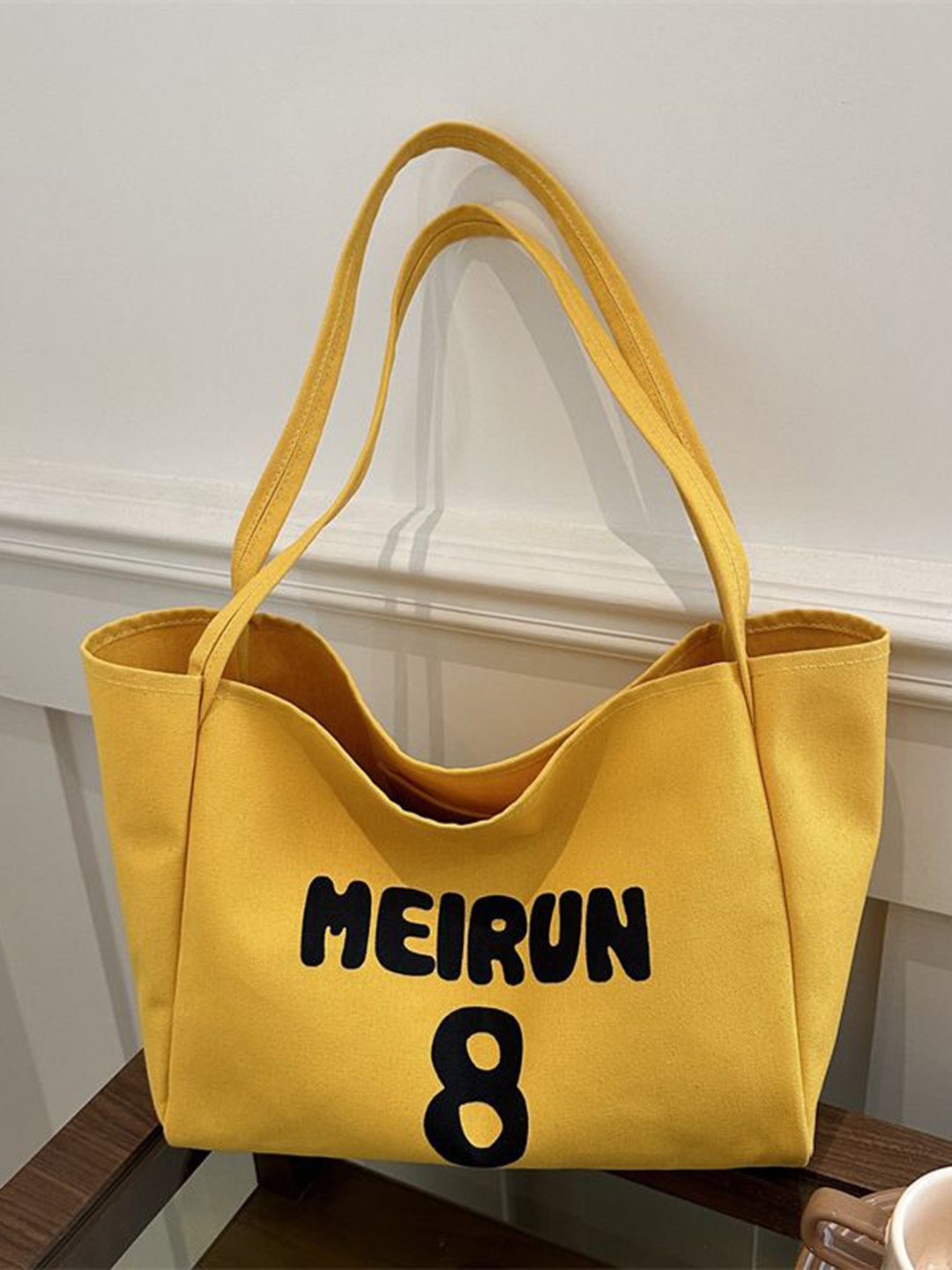 

StyleCast Women Typography Printed Structured Tote Bag, Yellow