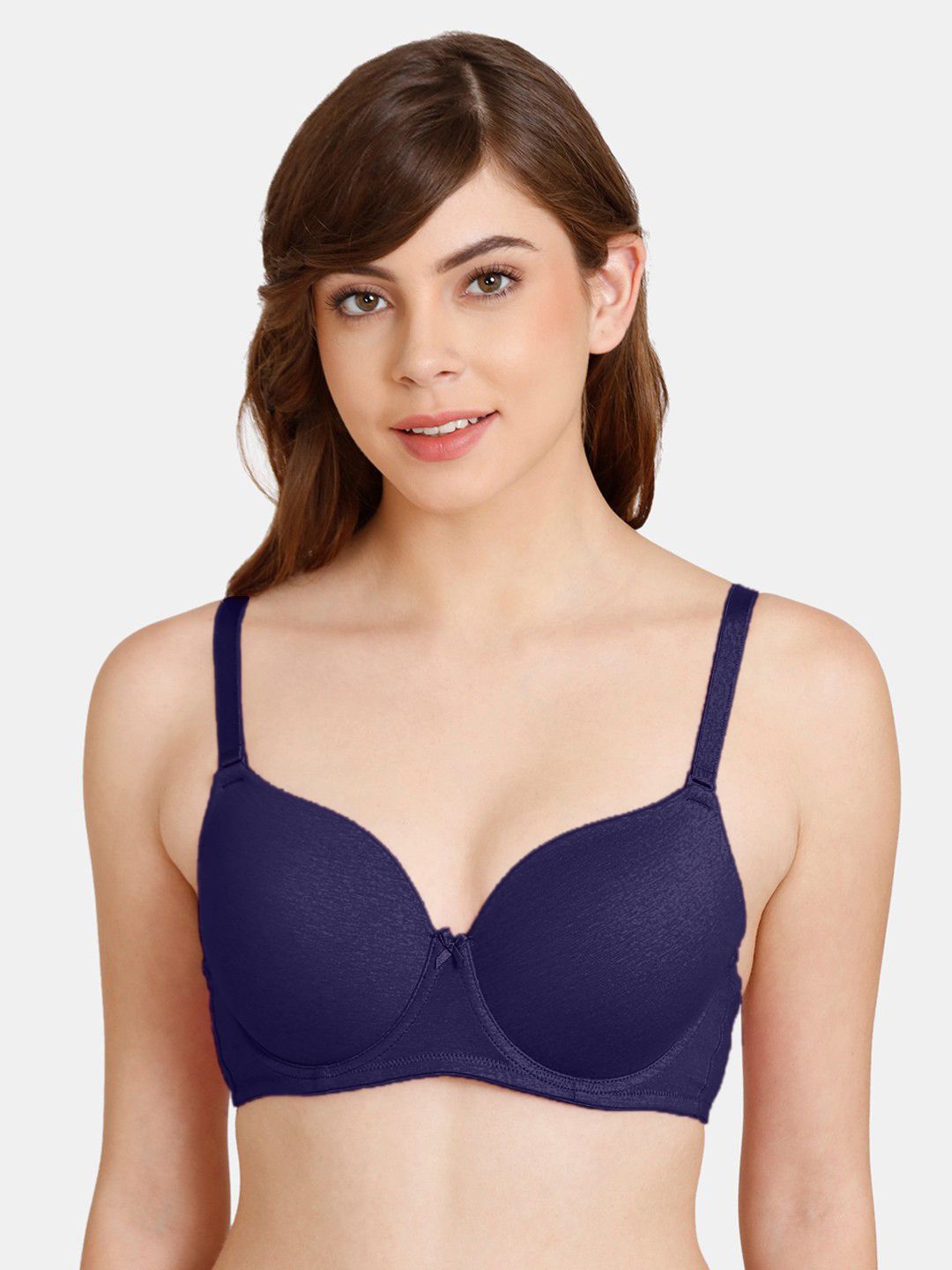 

FiveFlag Full Coverage Lightly Padded Push-Up Bra, Navy blue