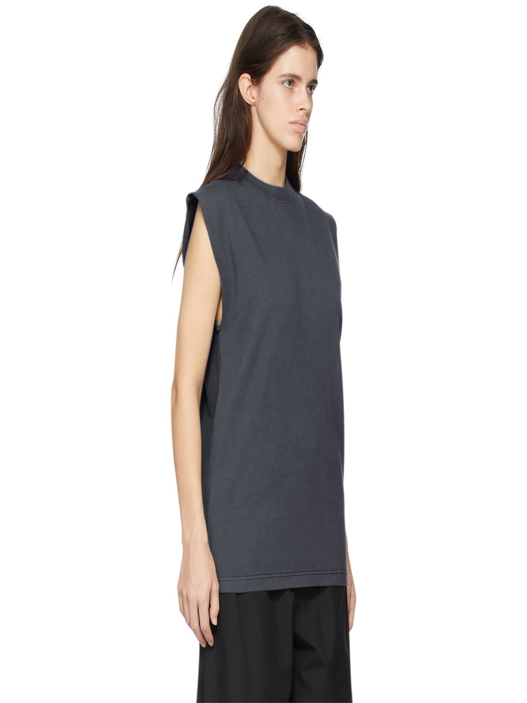 

NOTWILD Women Solid Round Neck Cotton T-shirt, Grey