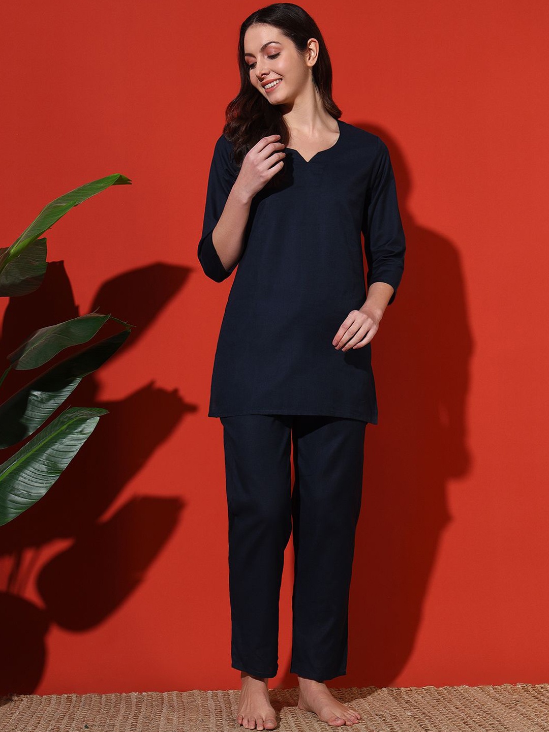

MBeautiful Women Night suit, Navy blue