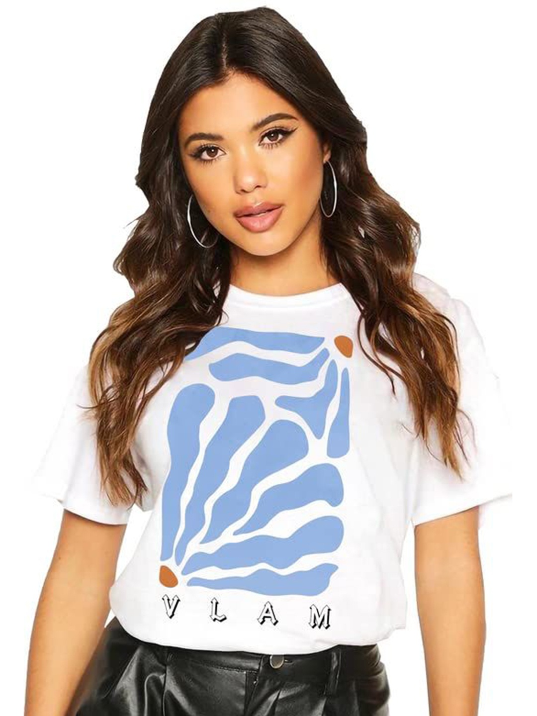 

VLAM Graphic Printed T-shirt, White