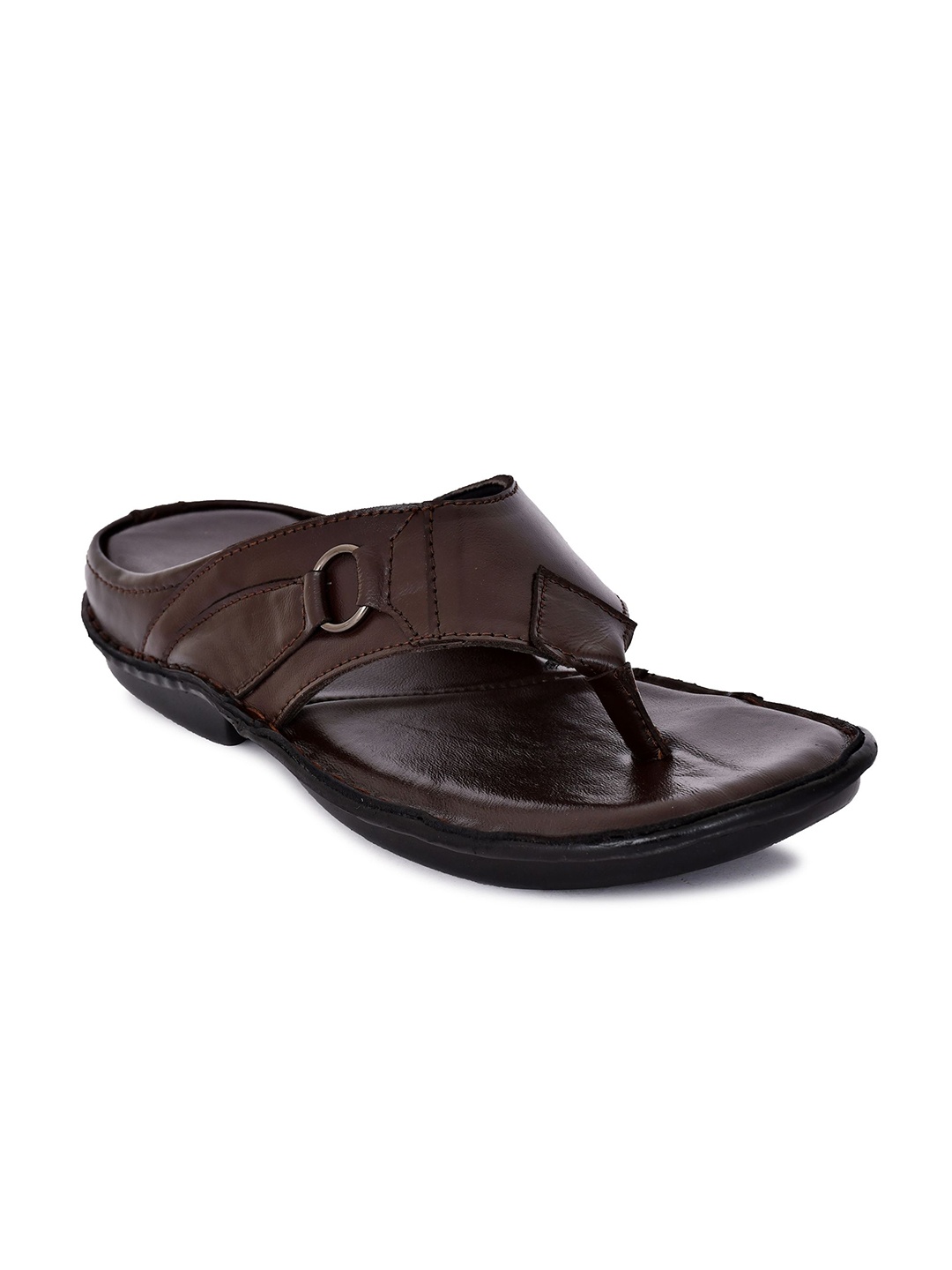 

ROYAL CRUZZ Men Leather Comfort Sandals, Brown