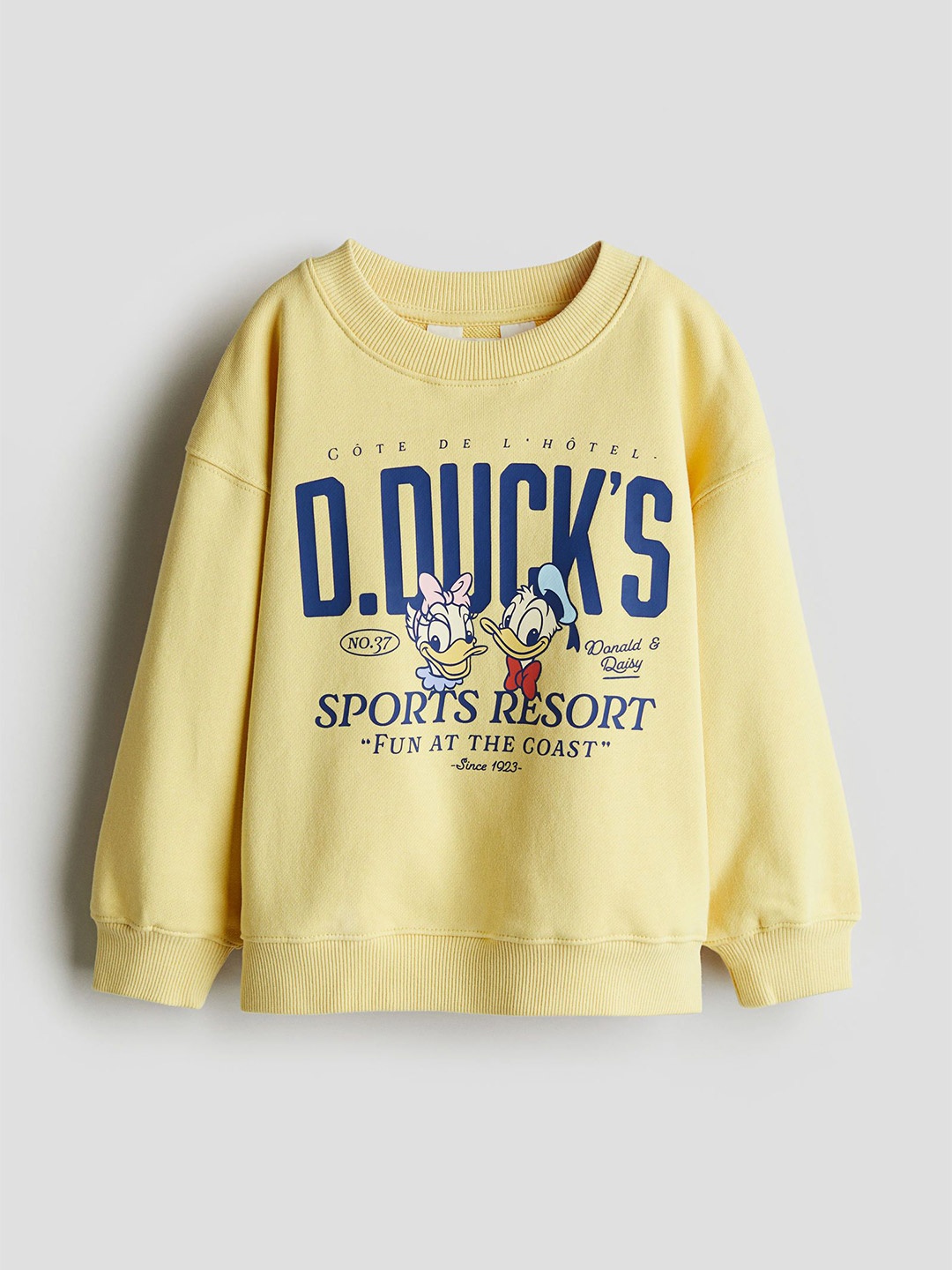 

H&M Oversized Printed Sweatshirt, Yellow