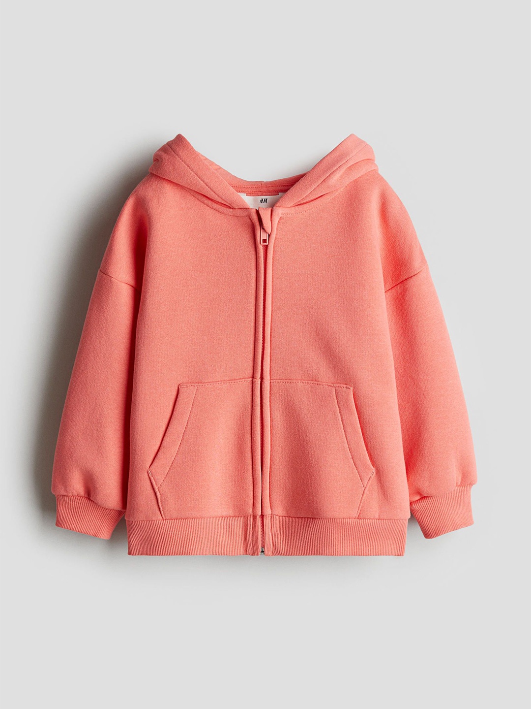 

H&M Oversized Zip-Through Hoodie, Orange