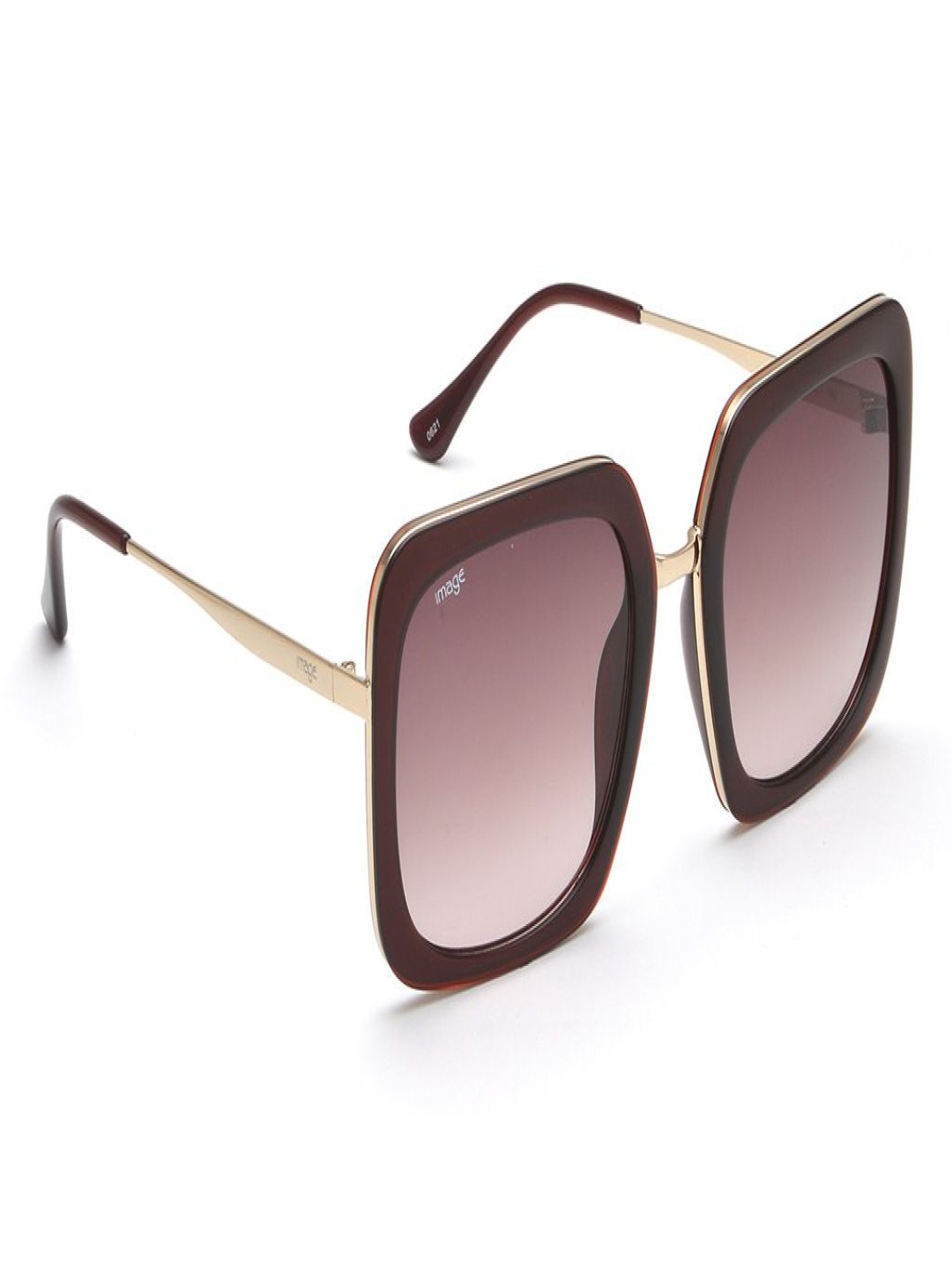 

Image Women Square Sunglasses with UV Protected Lens IMS757C3SG, Brown