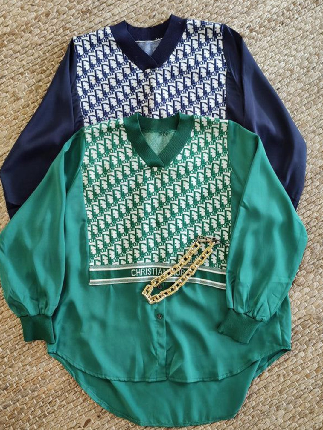 

PANKH Women Printed Pullover, Blue