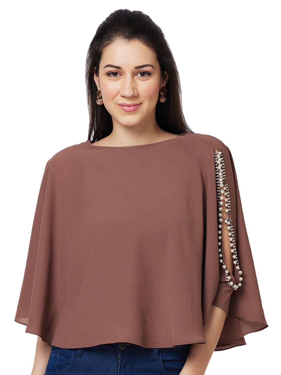 

Iti Women Cape Top, Brown