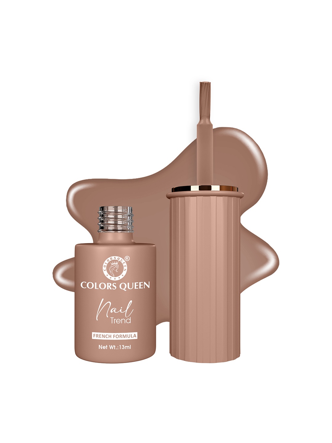 

Colors Queen Nail Trend French Formula Quick Dry Nail Polish - 13ml - Sand Storm, Nude