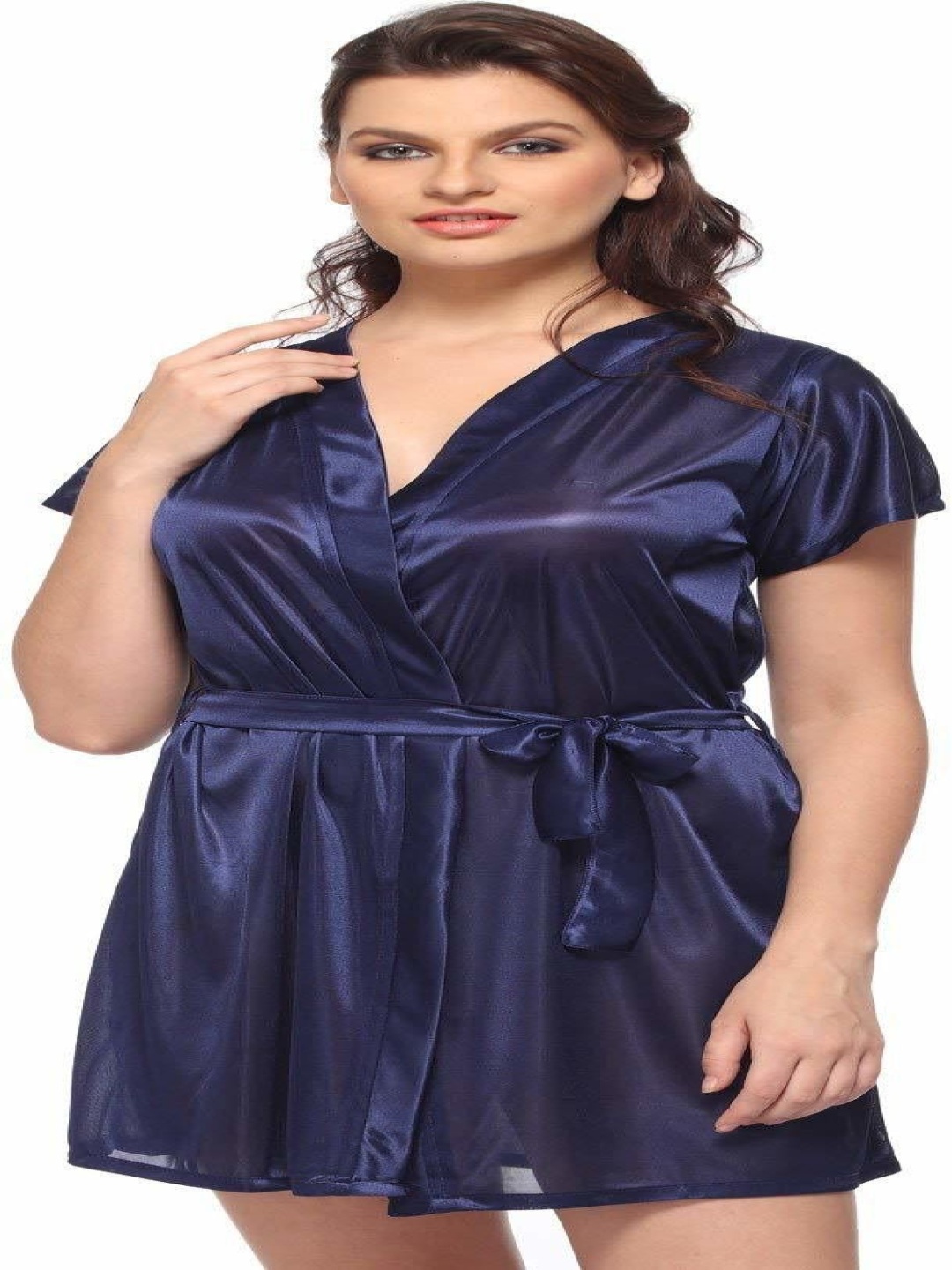 

SSoShHub Satin Baby Doll, Navy blue
