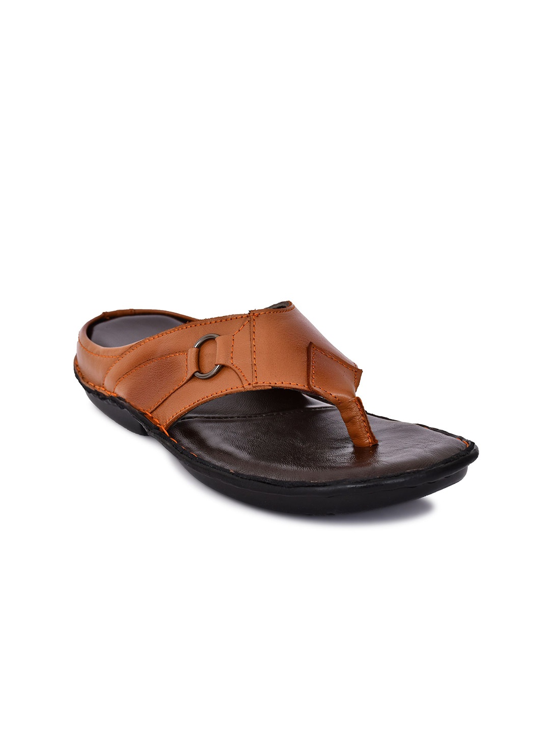 

ROYAL CRUZZ Men Leather Comfort Sandals, Tan